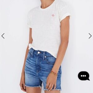 “Madewell” The perfect Jean Short; size 24; NWOT